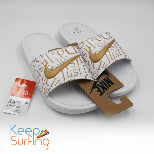 ✅ Nike Benassi Stampa Slides Donna UK 7.5 ??