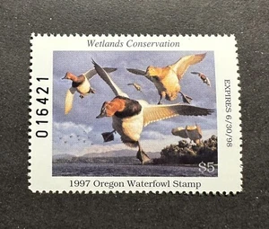 WTDstamps - 1997 OREGON - Lot3 - State Duck Stamp - Mint OG NH - Picture 1 of 2