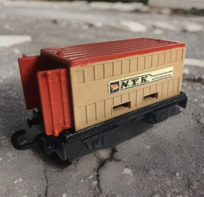 Matchbox Railway  Nr.25 FLAT CAR CONTAINER ANHÄNGER Lesney ( Zug / Eisenbahn ) - Bild 1 von 4