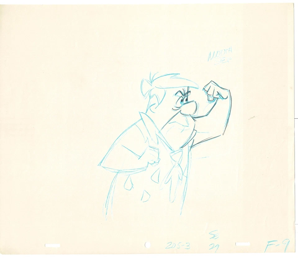 Picapiedra Frankenstones Animación Arte Celular Dibujo Hanna-Barbera 1980-1 A-08 Foto 1 de 1