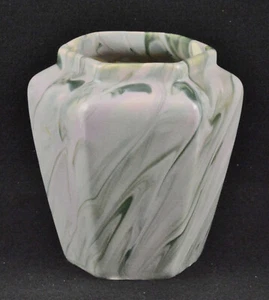 Weller Marbleized Vase Hexagon Shape (5" Tall) - Picture 1 of 8
