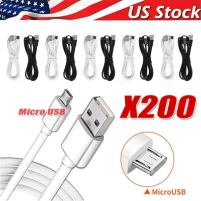 LOTE de cable de carga rápida micro USB de 3/6 pies para cargador de teléfono Samsung Android Foto 1 de 4