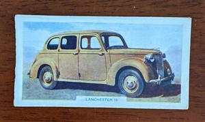 1949 Geoffrey Michael Publishers: Modern Motor Cars card #35 Lanchester 10