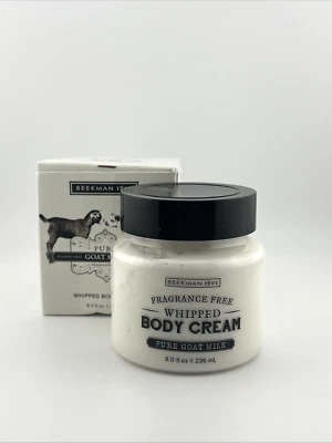 Crema corporal batida con leche de cabra pura BEEKMAN 1802 - sin perfume - 8 oz / 236 ml sellada Foto 1 de 3