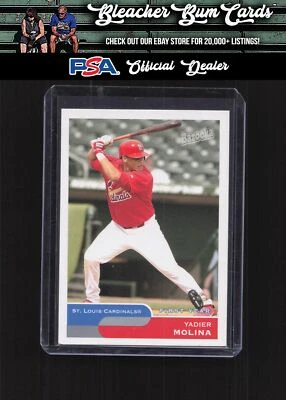 2004 Bazooka 275a Yadier Molina With Bat Rookie - Image 1 of 2