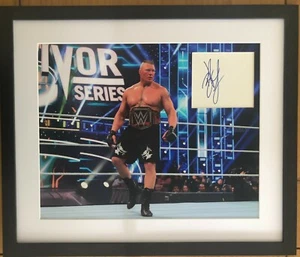 Brock Lesnar (WWE / UFC) **HAND SIGNED** 24x20 framed display ~ AUTOGRAPHED - Picture 1 of 1