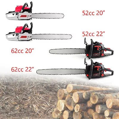 AREYOURSHOP ✨62cc Gas Chainsaw 20" Bar Gasoline Powered Chain Saw 2 Cycle Engine Cutting