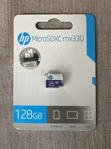 HP MX330 128GB Class 10 UHS-I V30 U3 A1 Flash Memory Card MicroSD 4K HD - Picture 1 of 7
