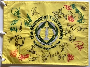 Jack Nicklaus signed Memorial Flag Pga golf field autographed - Picture 1 of 12