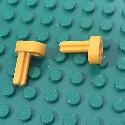 LEGO Technic Engine Crankshaft in Yellow x2 / 2853 Set 42063 42130 42039 42154  - Image 1 of 3