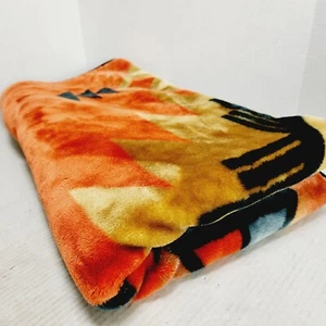 ADFA Blanket Co Dralon Plush Aztec Blanket 48×59 Saudi Arabia Native American - Picture 1 of 8
