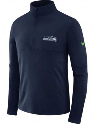 Nike Men’s Seattle Seahawks Fan Gear Element 1/2 Zip Pullover Jacket XXXL 3XL