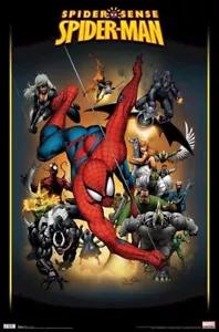 PÓSTER ARTÍSTICO CÓMIC SPIDER-MAN ~ SENSE ADVERSARIES 22x34 Marvel Spiderman - Imagen 1 de 1