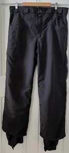 Vintage 90s Ultrex By Burlington Black Ski Snowboard Pants Mens Size L Nylon USA - Picture 1 of 22