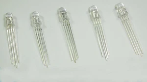 5 X LED RGB 5mm Anodo Común - Imagen 1 de 1