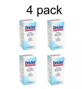 4 x DRICLOR ANTITRANSPIRANT ROLL ON 20ml gegen übermäßiges Schwitzen - Bild 1 von 4