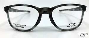 Oakley OX8102 0552 Cloverleaf MNP Polished Grey Tortoise Eyeglass New Authentic - Picture 1 of 7