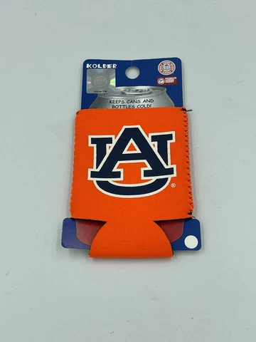 Auburn Tigers Orange  Can Koozie Sleeve NCAA Officially Licensed Cover