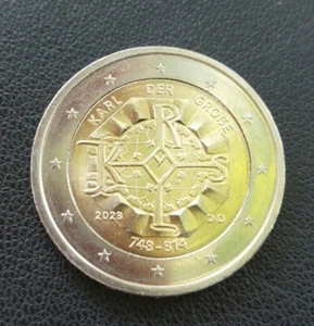 2 Euro Münze Karl der Große 2023 DD - Bild 1 von 3
