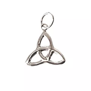COLGANTE TRIQUETA 20mm + anilla, PLATA de 1ª ley 925 y estuche regalo. Amuleto - Bild 1 von 3