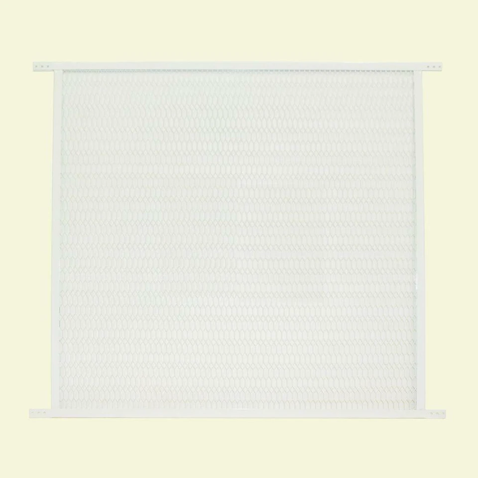 36 in. x 30 pulgadas. Rejilla para mascotas de acero blanco Foto 1 de 1