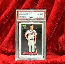 CHIPPER JONES 1991 CLASSIC BEST #268  RC BRAVES HOF PSA 10 🔥 ROOKIE CARD