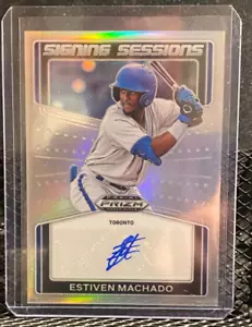 Estiven Machado 2022 Prizm Draft Picks Sessioni di Firma Argento Auto - Blue Jays - Foto 1 di 2
