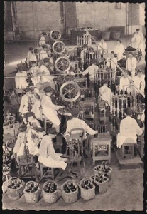 Champagner POMMERY-GRENO Le Chantier de Tirage Abfüllung CPA animiert RAR - Bild 1 von 2