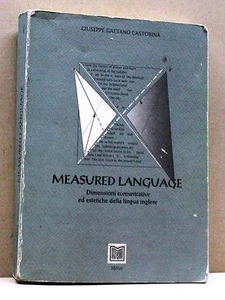 MEASURED LANGUAGE - G.G.Castorina [libro, métis] - Picture 1 of 1