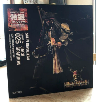 Tokusatsu Revoltech No.025 Piratas Del Caribe Jack Sparrow Figura Kaiyodo - Image 1 of 4