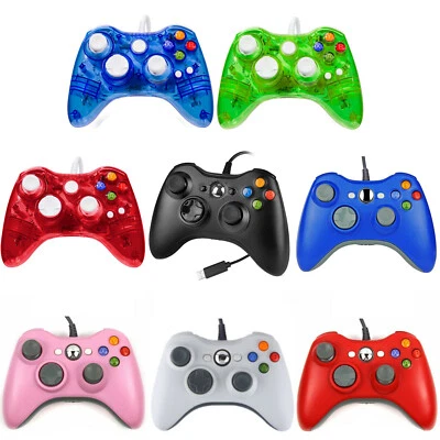 Wired USB Game Controller for Microsoft Xbox 360 Console & Slim/PC Windows7/8/11 - Image 1 of 4