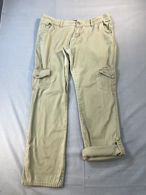 Pantalones cargo ROCAWEAR 14 vintage para mujer caqui deletreado en la parte trasera originales Foto 1 de 4