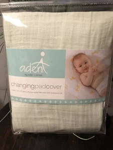 ADEN + ANAIS CHANGING PAD COVER MUSH GREEN 100% COTTON 33''x17'' - Picture 1 of 2