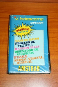 AMSTRAD CPC 6128 "BASE DATOS/PROCESO TEXTOS/DISEÑADOR GRAFICO" INDESCOMP AÑOS 80 - Imagen 1 de 2