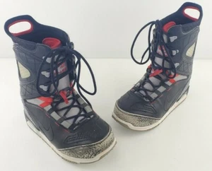 Nike Zoom Kaiju Snowboard Boots Grey Cement Jordan Black 376276-003 Size 8.5 - Picture 1 of 11