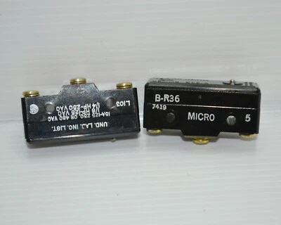 1 NOS Micro limit switch b-r36 Freeport ill - Image 1 of 4