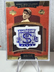 Upper Deck Sweet Spot Classic Patch 1933 All Star Game Lefty Gomez /230 - Bild 1 von 3
