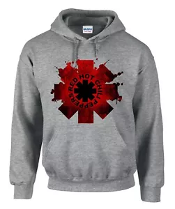Red Hot Chili Peppers Rockband Rock Music Grau Hoodies Kapuzenpullover-3533-Grau - Bild 1 von 2