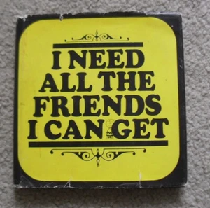 I Need All The Friends I Can Get Charlie Brown Snoopy Charles M Schulz 60s Book - Picture 1 of 12