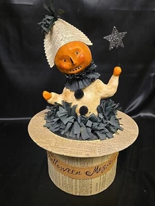 Vintage 2005 Nicol Sayre JOL Halloween Folk Art Midwest Cannon Falls Candy Box - Picture 1 of 24
