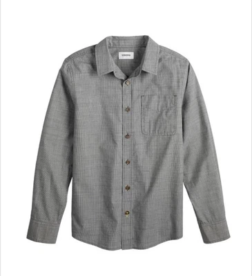 Camisa gris popelina tejida Sonoma Goods For Life para niños 8-20 talla M Foto 1 de 4