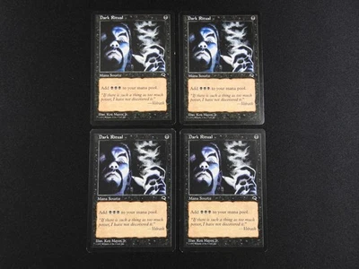 4x Dark Ritual LP/MP [Tempest] Mtg Magic Free Tracking! - Image 1 of 2