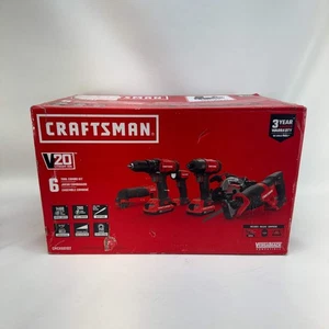 Neu Craftsman CMCK60102 20V 6 Werkzeug Combo-Kit - Bild 1 von 8