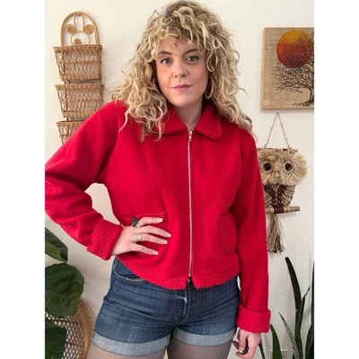 Vellón difuso años 90 cremallera talla grande Foto 1 de 4