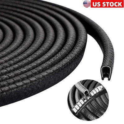 5M SUV Car Door Edge Guard Molding Trim Rubber Edge Strip Seal Protector U-Shape - Image 1 of 4