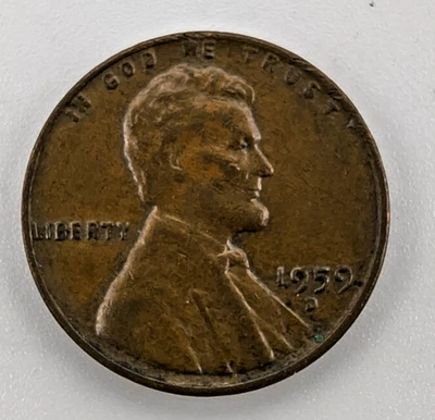 RARE 1959 D Lincoln Penny Error “L” On Liberty On Rim - Image 1 of 2