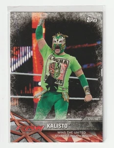 2017 Topps WWE Road to WrestleMania #6 Kalisto Trading Card WWE Cruiserweight - Picture 1 of 2