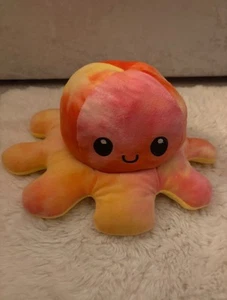 Flipems Flippable Reversible Happy Sad Red Yellow Mood Octopus Plushie toy - Picture 1 of 4