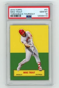 PSA 10 Mike Trout 2019 Topps Throwback Thursday #61 #TBT 1964 Stand-Up PR 813 - Picture 1 of 2