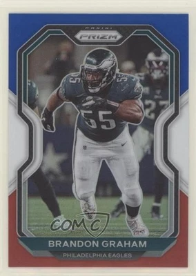 2020 Panini Prizm Red White & Blue Prizm Brandon Graham #175 - Image 1 of 2
